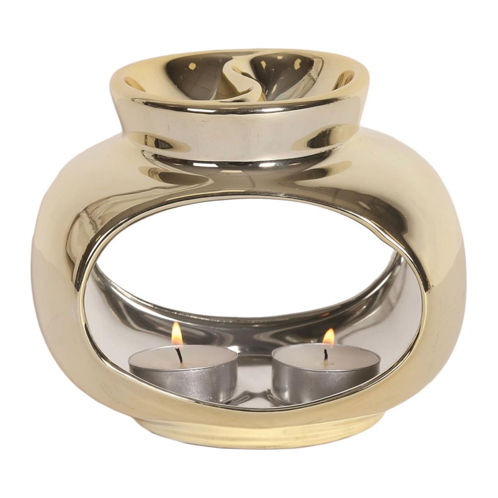 Oval Champagne Double Wax Melt Warmer £5.69